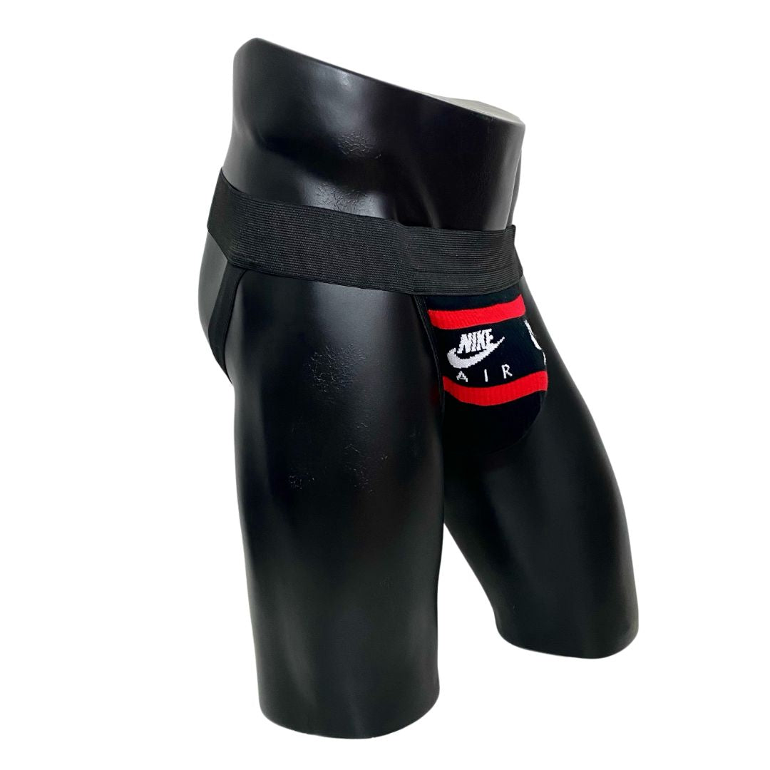 Nike Air Black/Red Socks Jockstrap