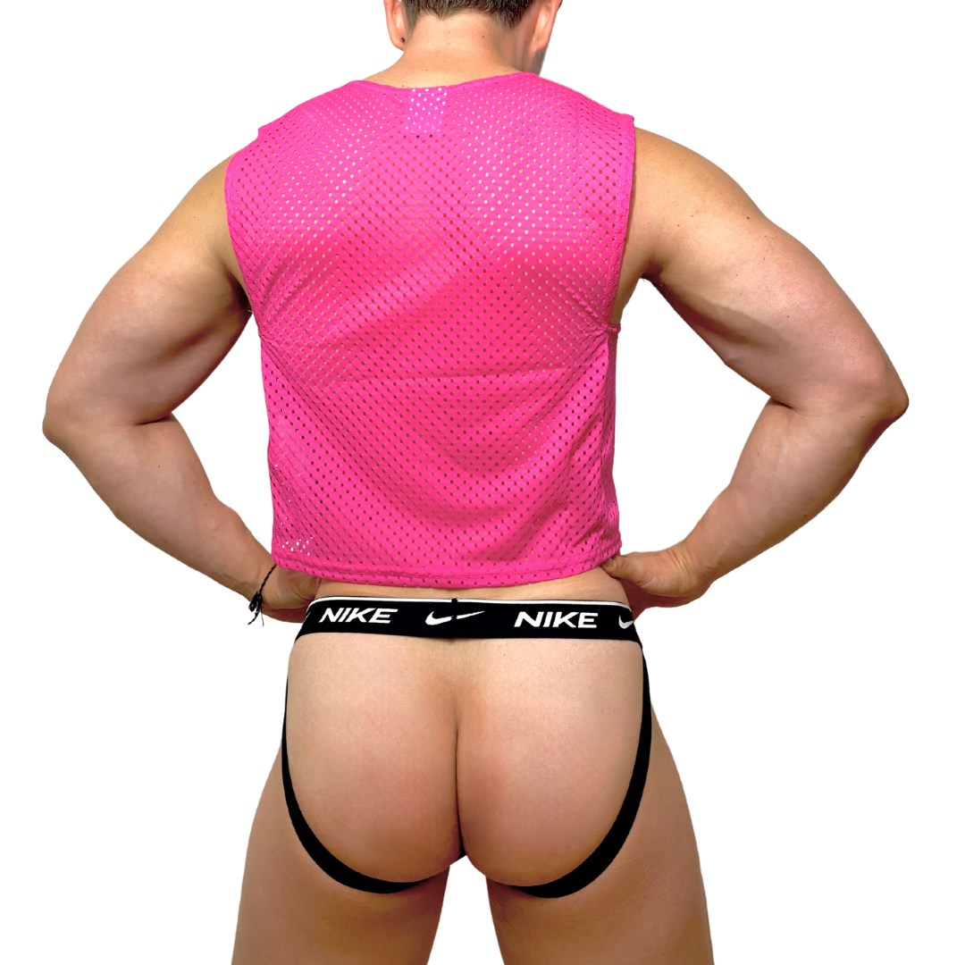 Nike Pink Mesh Look
