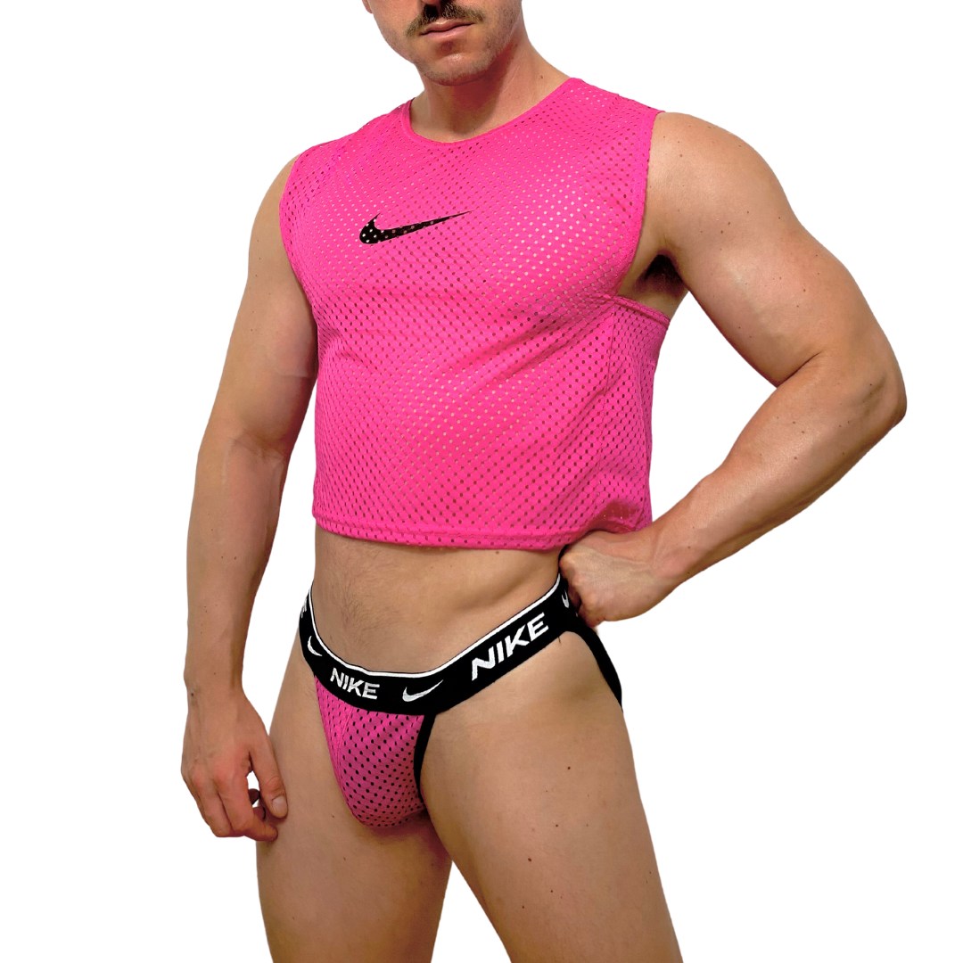 Nike Pink Mesh Look
