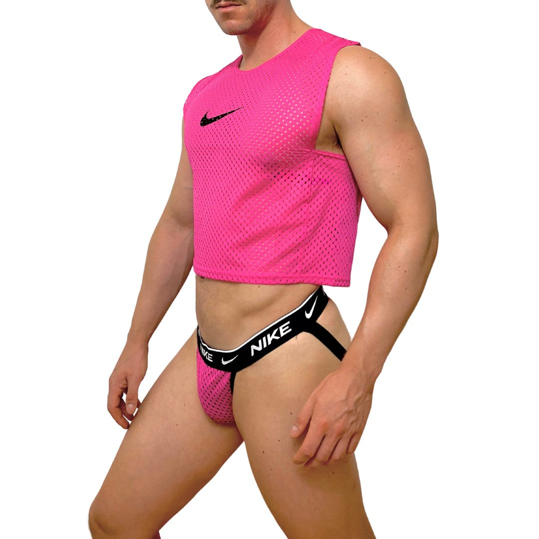 Nike Pink Mesh Look