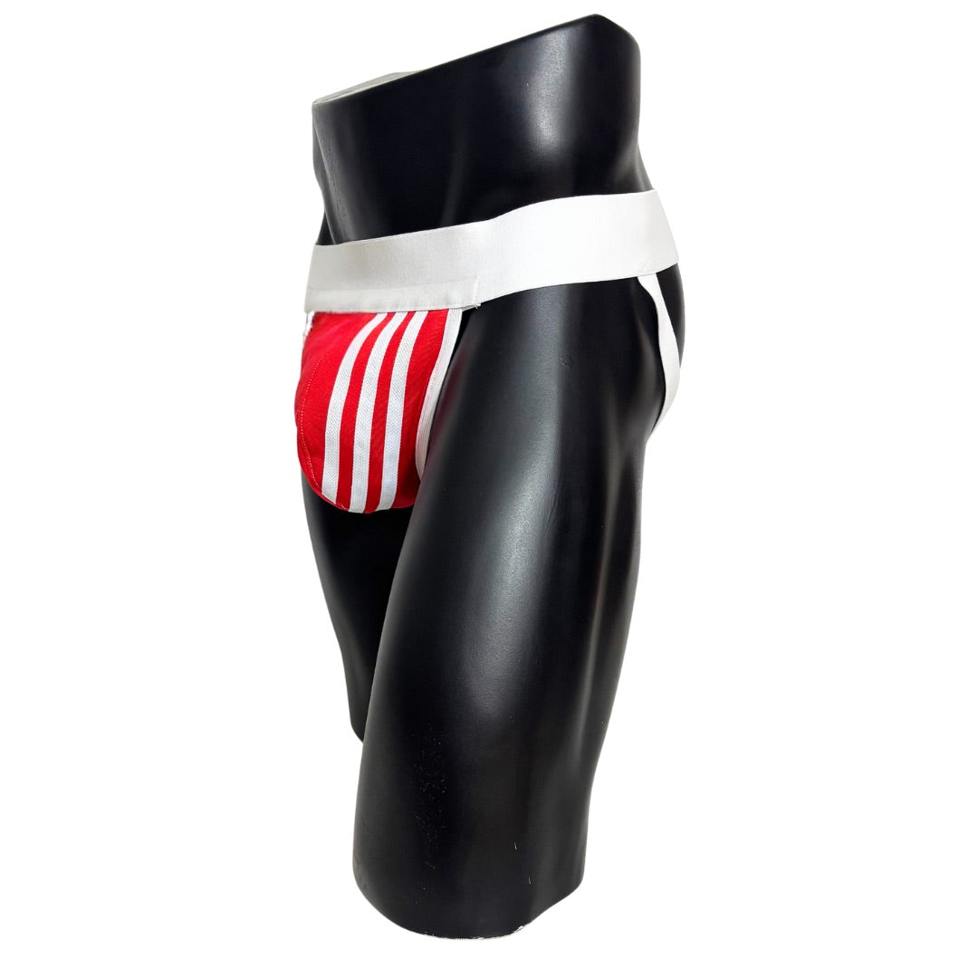 Adidas 3 Stripes Red Pocket Jockstrap 3.0