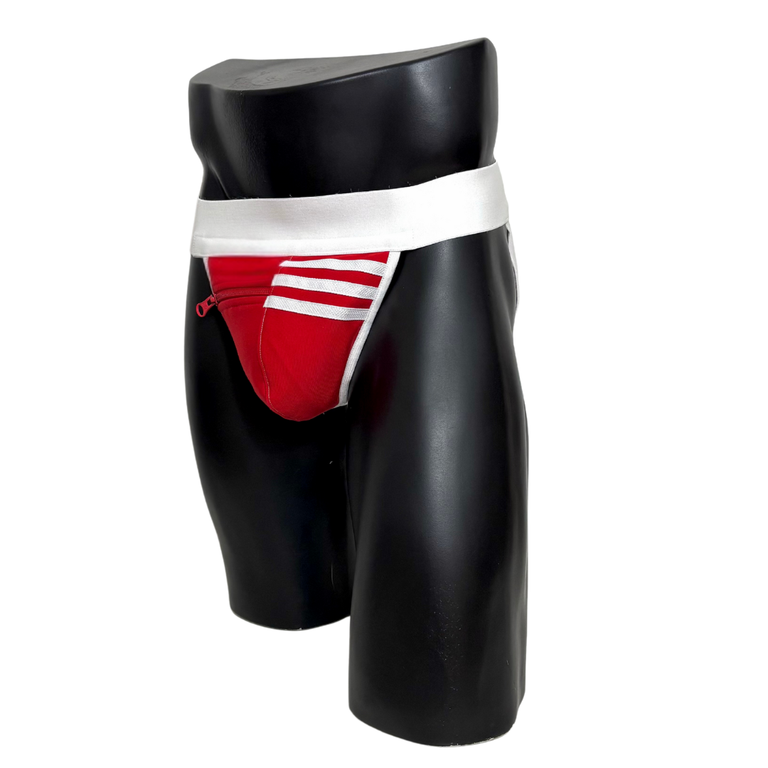 Adidas 3 Stripes Red Pocket Jockstrap 2.0