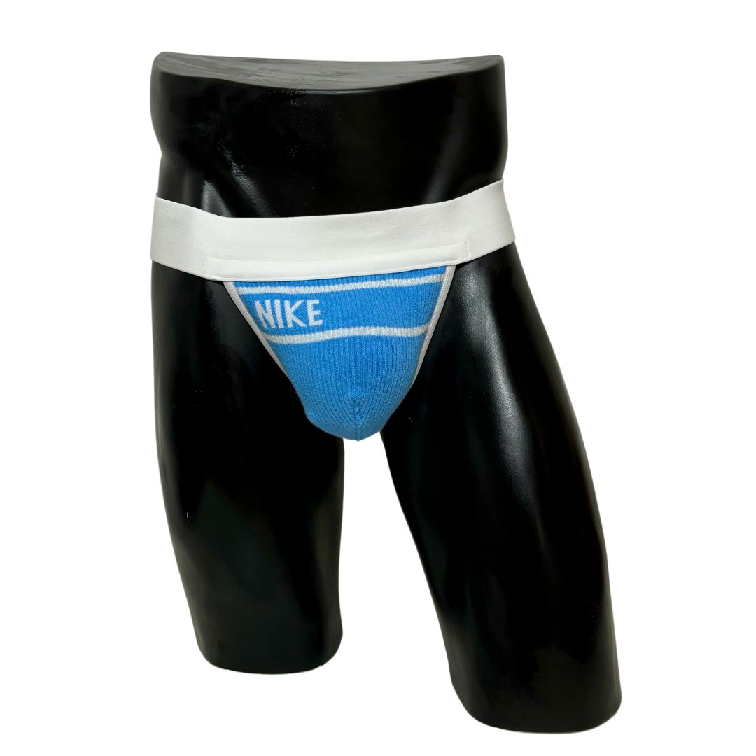 Nike Retro Sky Blue Logo Socks Jockstrap