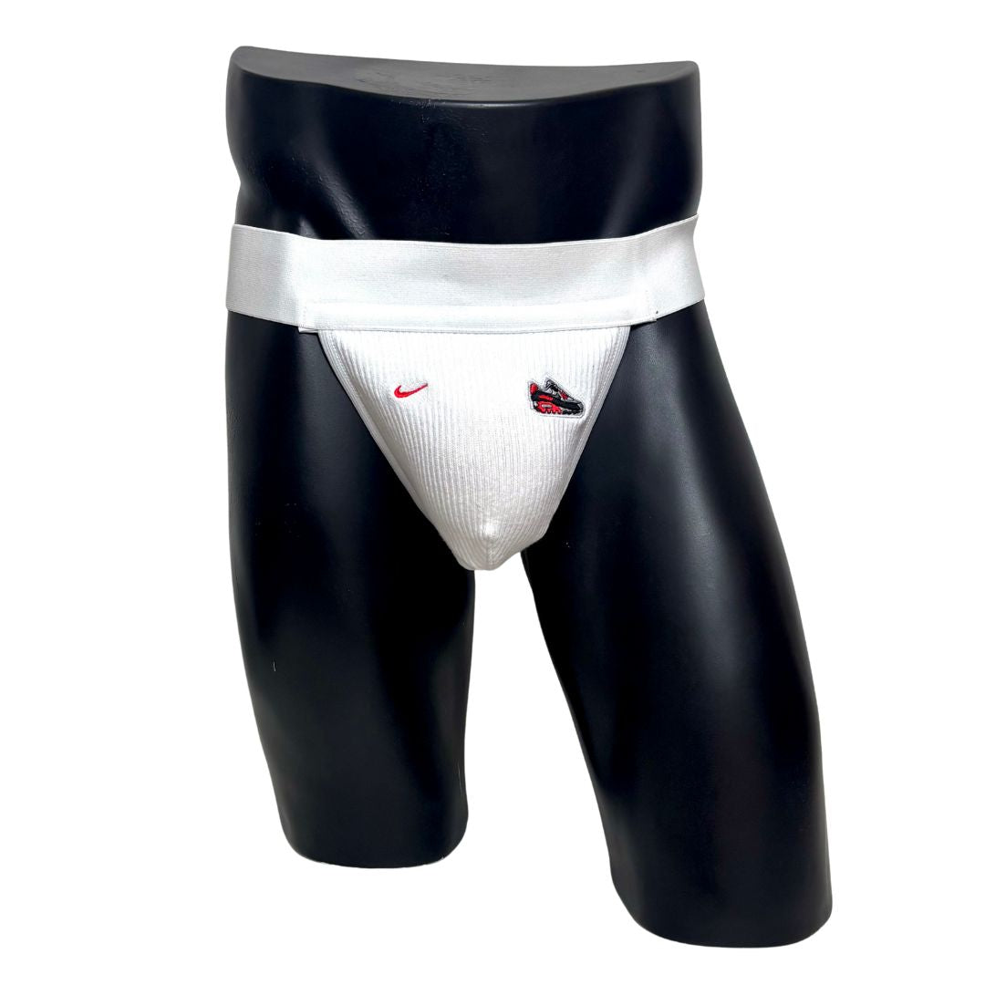 Nike White Air Max Shoe Logo Socks Jockstrap