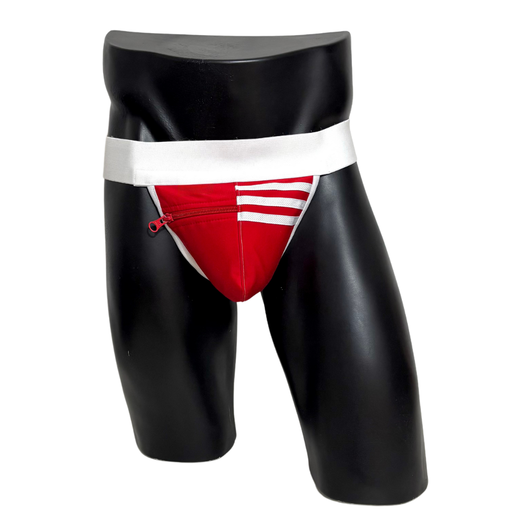 Adidas 3 Stripes Red Pocket Jockstrap 2.0