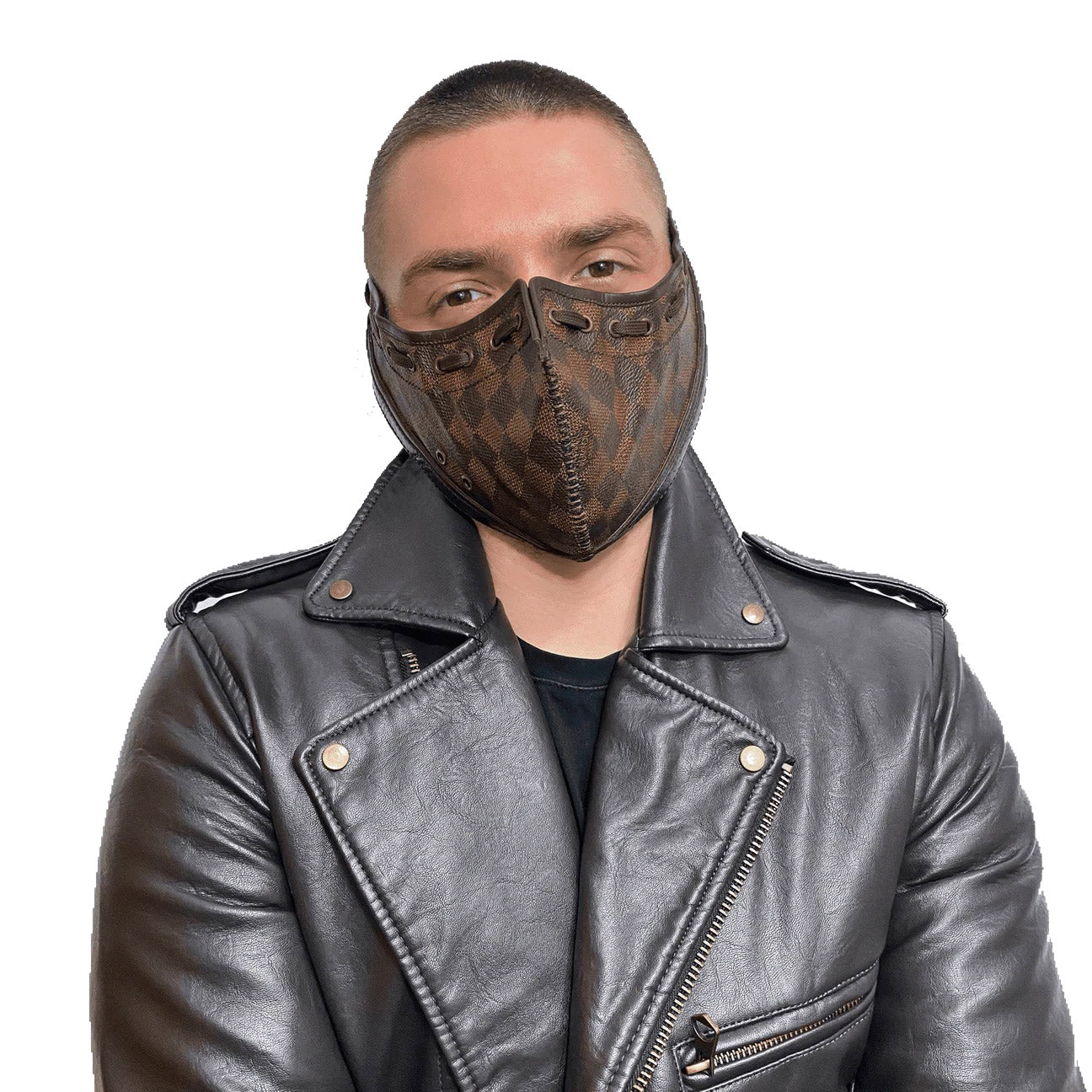 leather lv mask