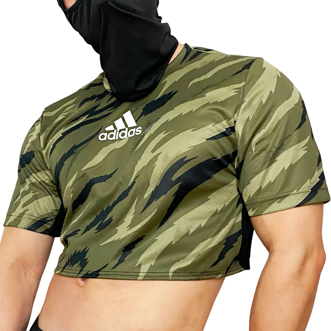 SNEAKERMASK Adidas Military Crop Top