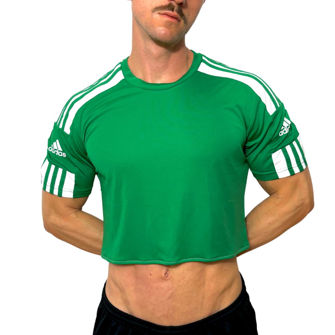 Adidas Sport Green Short Sleeve Crop Top