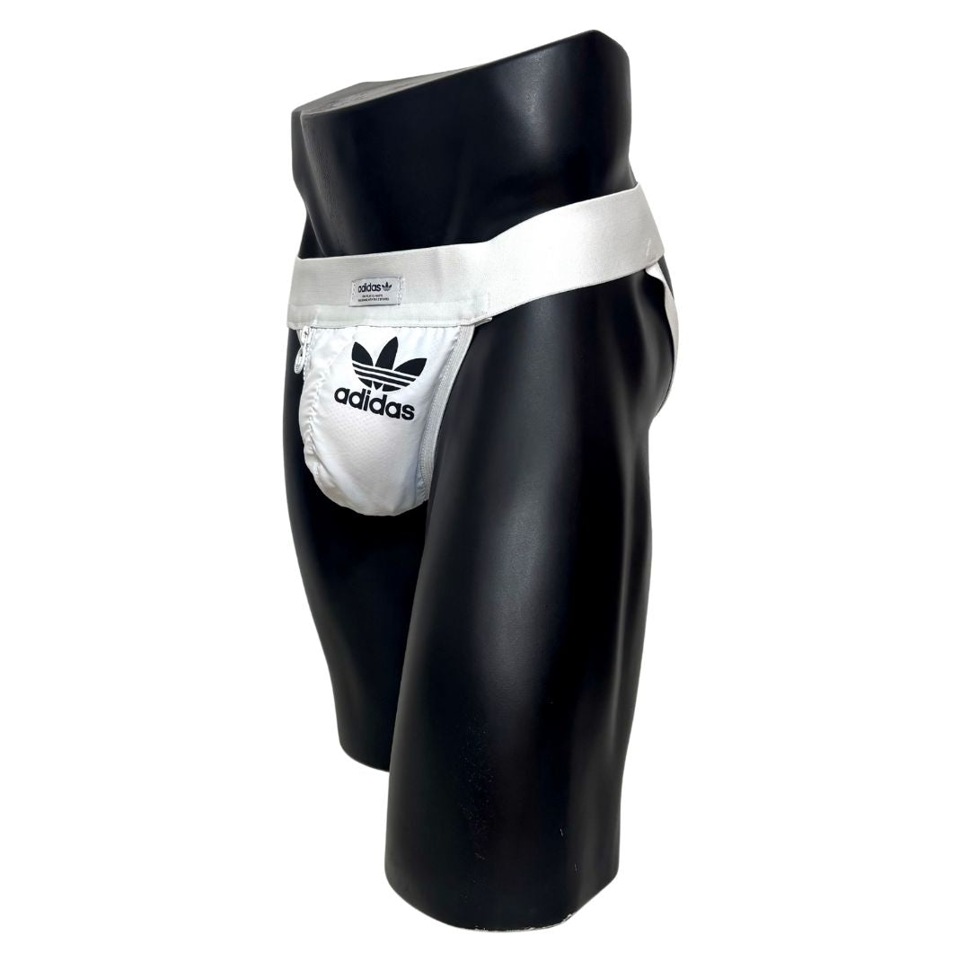 Adidas Originals Logo White Jockstrap/Thong