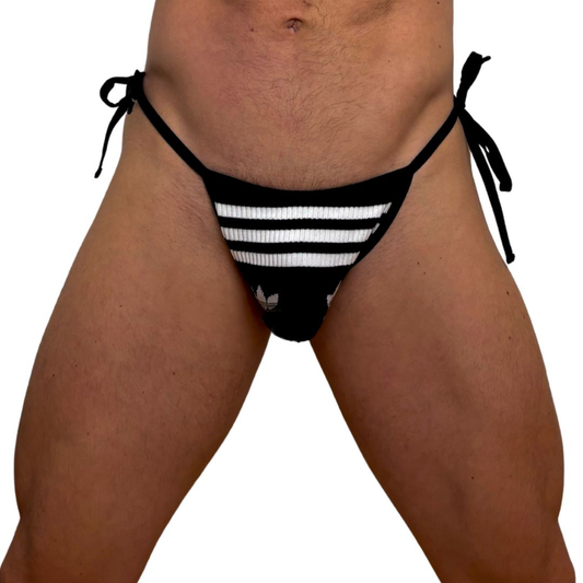Adidas Originals Black Lace Up Socks Thong