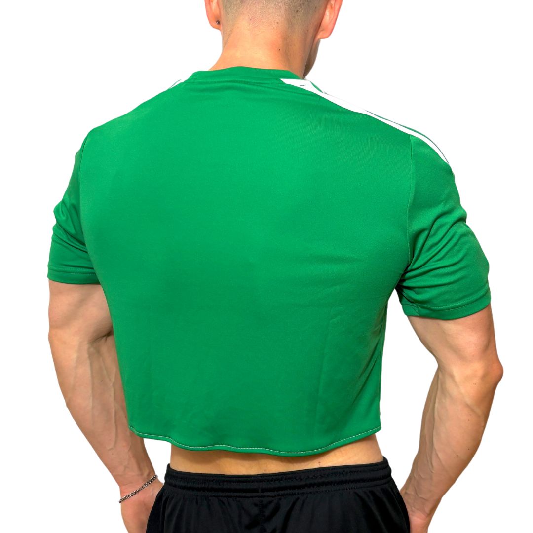 Adidas Sport Green Short Sleeve Crop Top