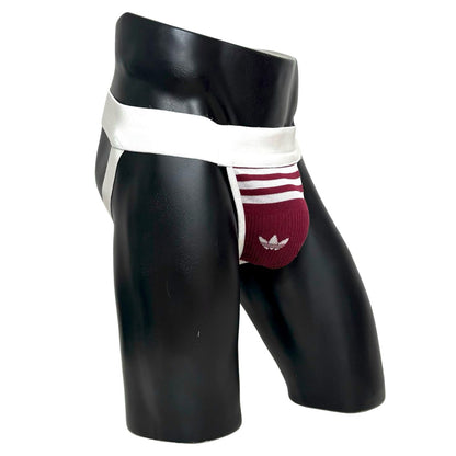 Adidas Originals Burgundy Socks Jockstrap