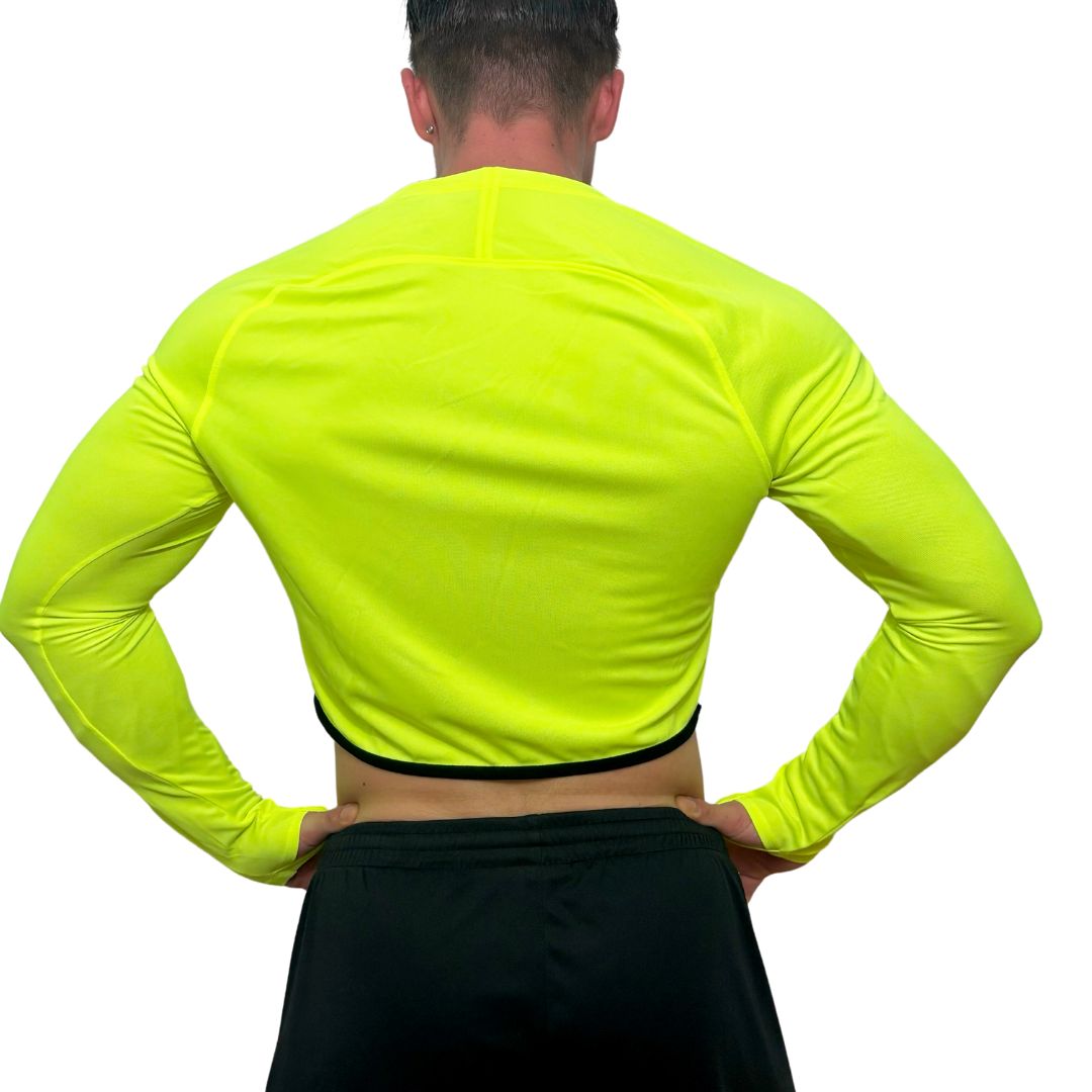 Nike Sport Neon Green Long Sleeve Crop Top