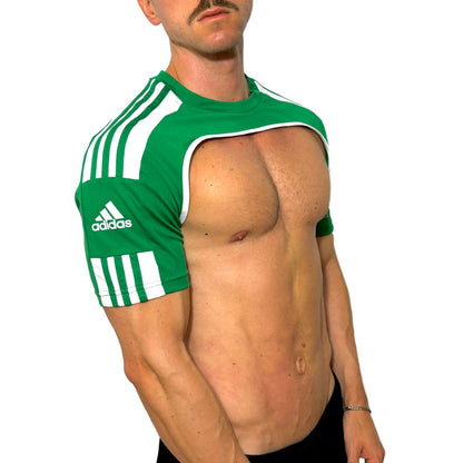 Adidas Sport Shoulders Green Crop Top