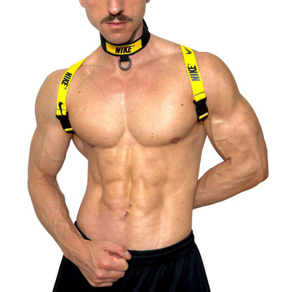 Nike Yellow Sport Harness & Choker Set