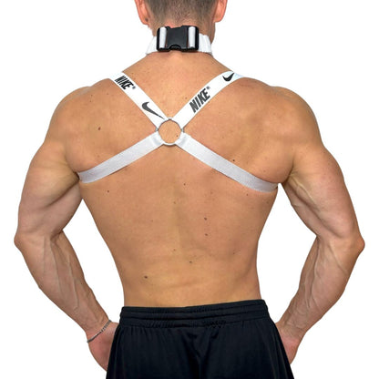 Nike White Sport Harness & Choker Set