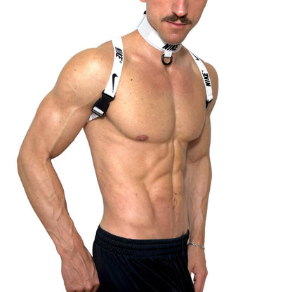 Nike White Sport Harness & Choker Set