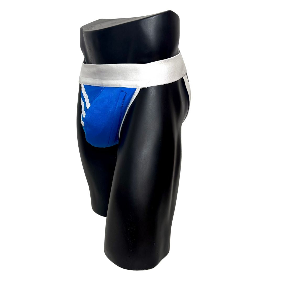 Adidas 3 Stripes Royal Blue Pocket Jockstrap/Thong