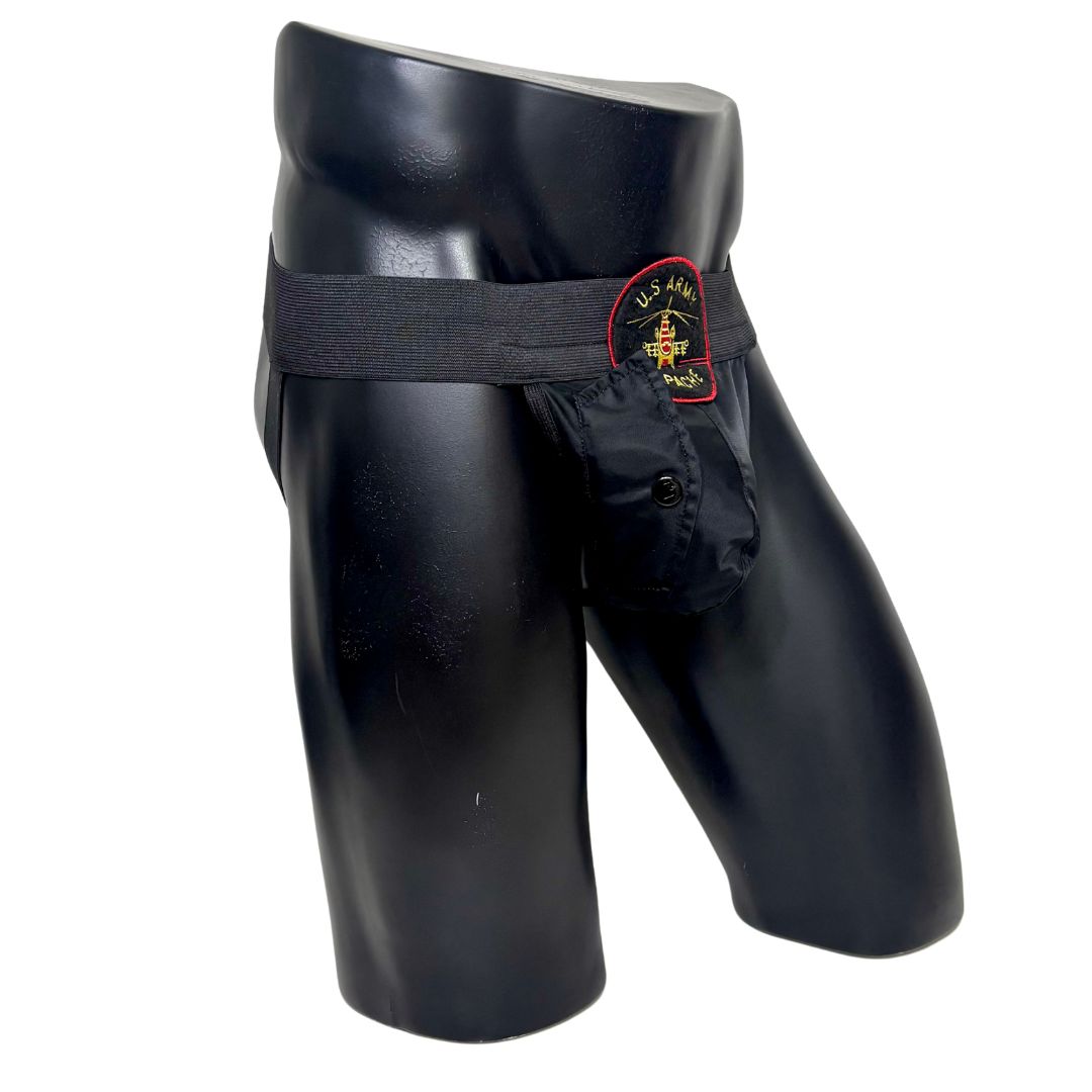 Alpha Industries Black Pocket Jockstrap