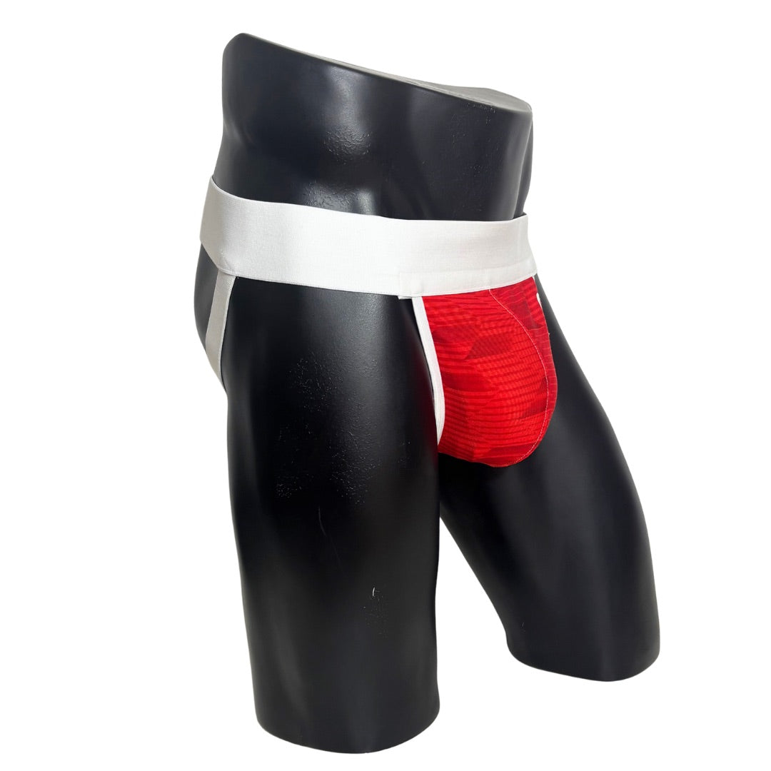 Adidas Sport Side Logo Red Jockstrap
