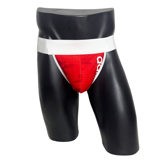Adidas Sport Side Logo Red Jockstrap