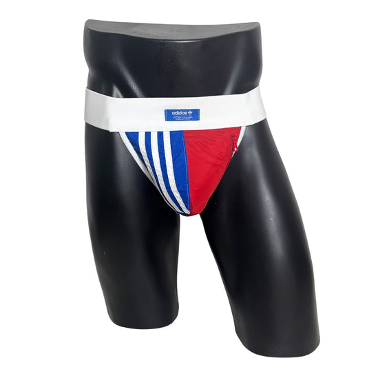 Adidas 3 Stripes Red White and Blue Pocket Jockstrap