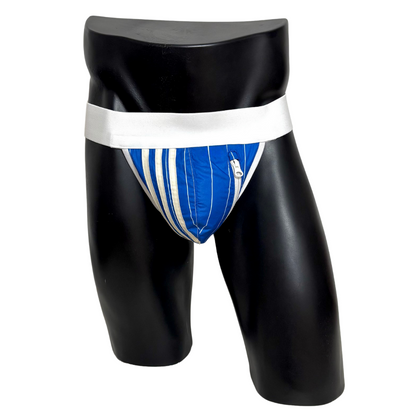 Adidas 3 Stripes Blue Pocket Jockstrap