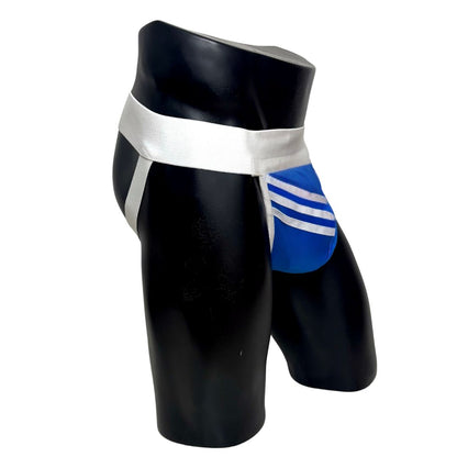 Adidas 3 Stripes Royal Blue Pocket Jockstrap/Thong