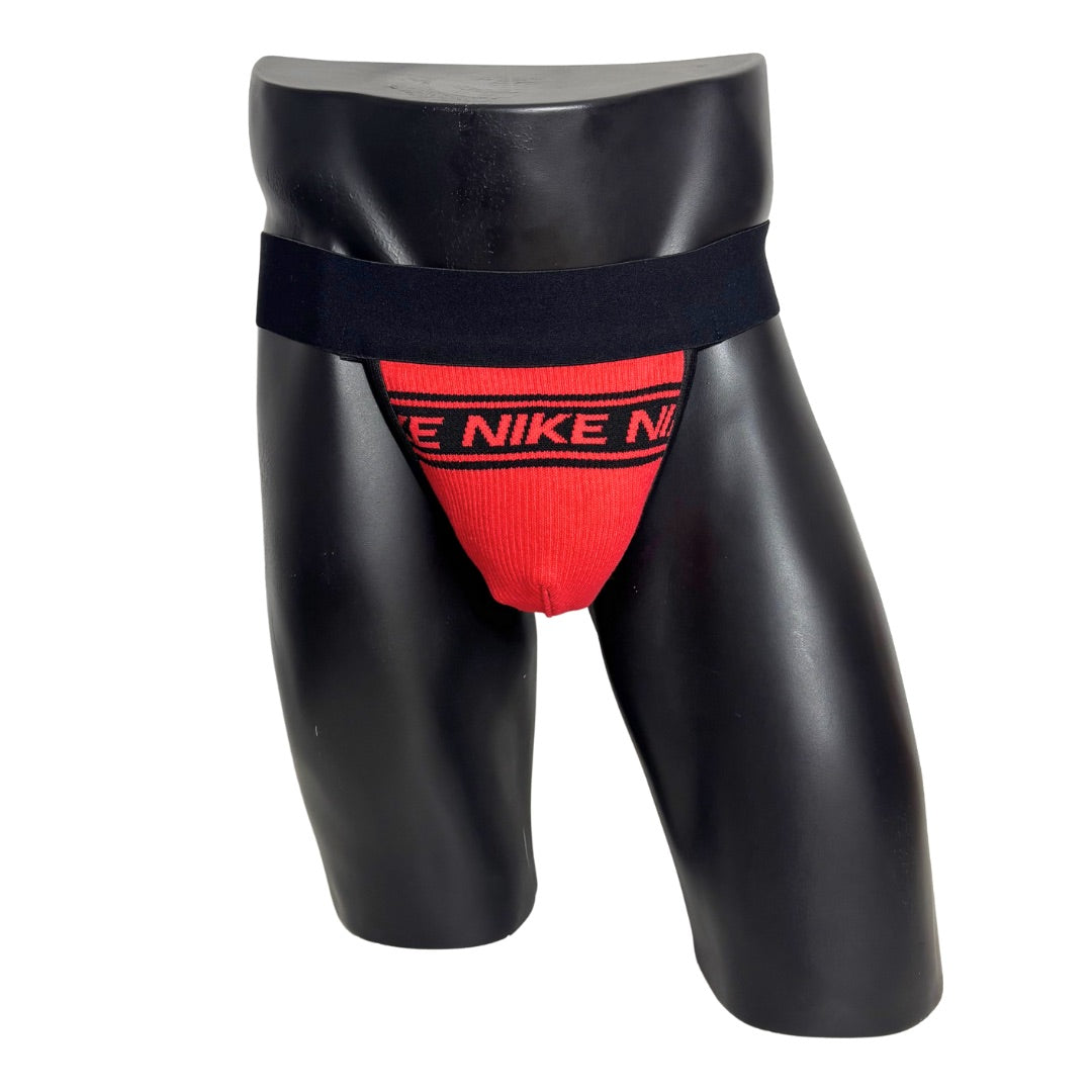 Nike Red and Black Socks Jockstrap