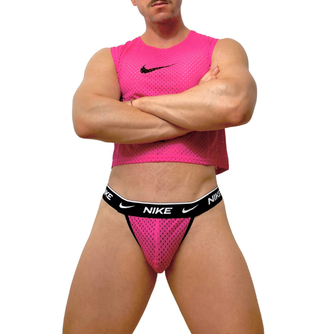 Nike Pink Mesh Look