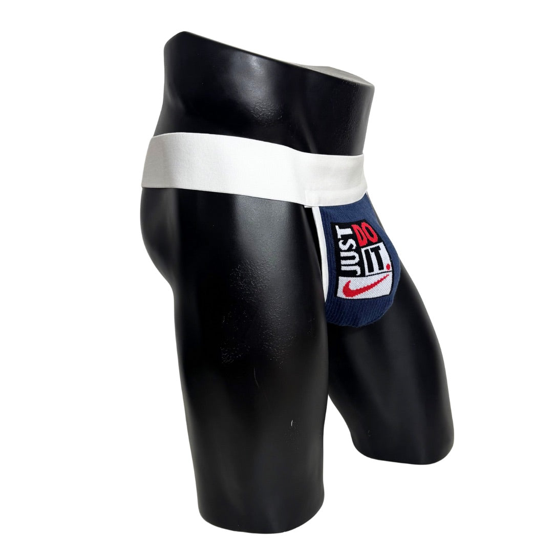 Nike Retro Just Do It Dark Blue Socks Jockstrap