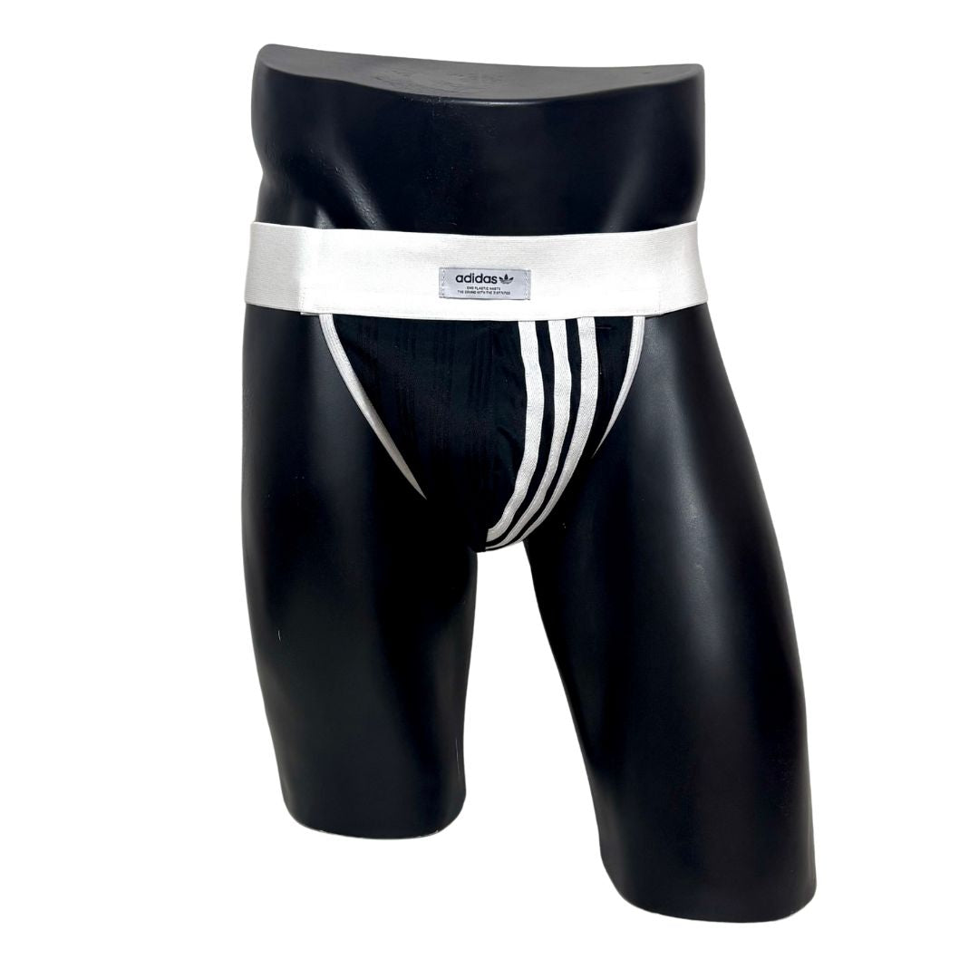 Adidas 3 Stripes Black Pocket Jockstrap/Thong 3.0