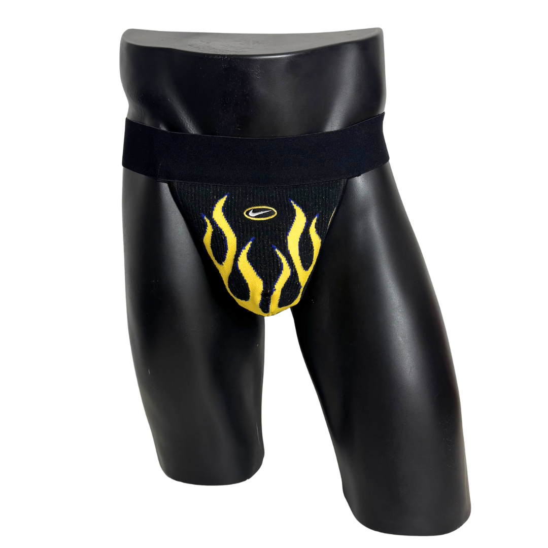 Nike Flames Black Socks Jockstrap