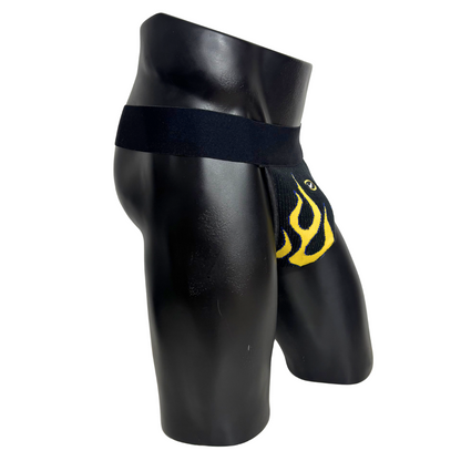 Nike Flames Black Socks Jockstrap