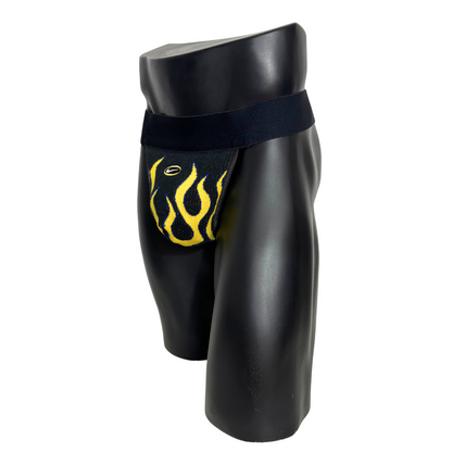 Nike Flames Black Socks Jockstrap