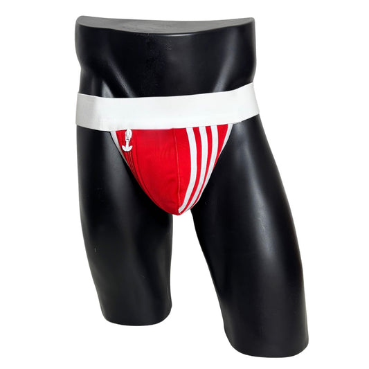 Adidas 3 Stripes Red Pocket Jockstrap 3.0