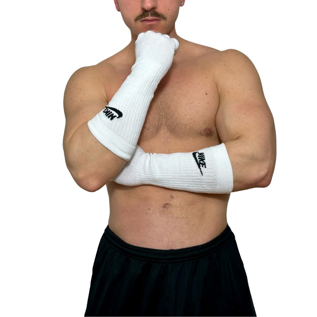 NIke Sport White Socks Gloves