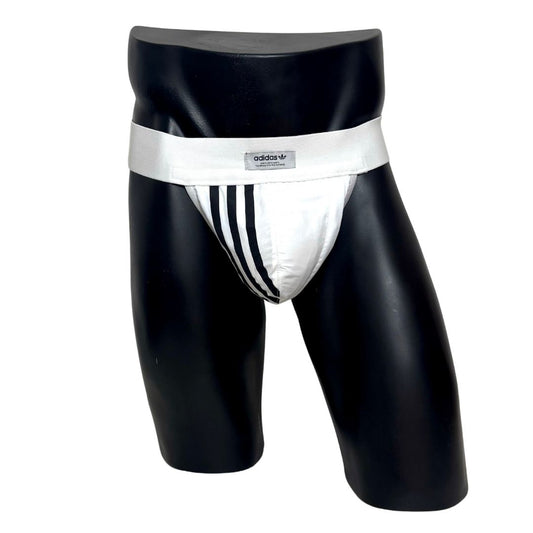 Adidas 3 Stripes White Pocket Jockstrap/Thong