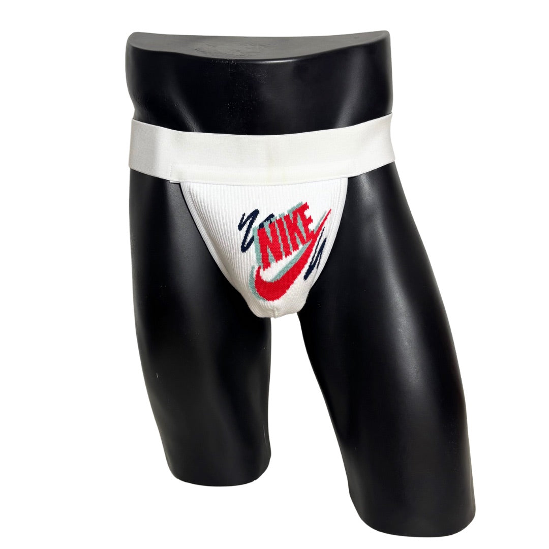 Nike Retro Red/Black/Gray White Logo Socks Jockstrap