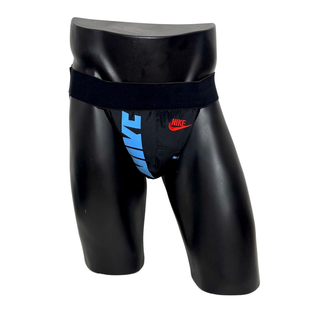 Nike Black Blue/Red Logo Jockstrap