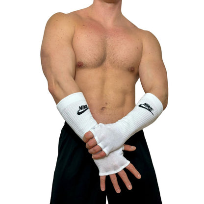 NIke Sport White Socks Gloves