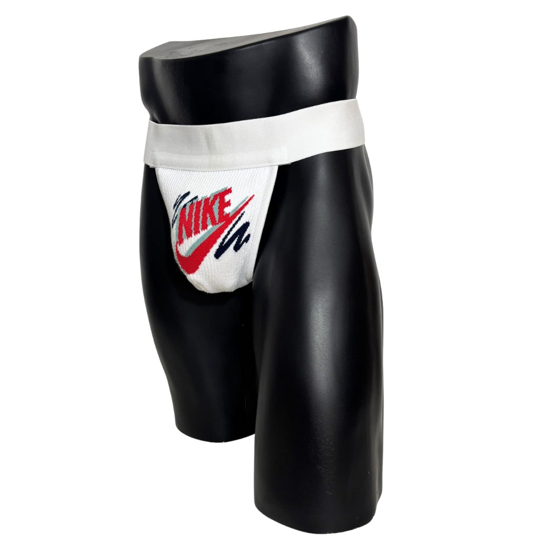 Nike Retro Red/Black/Gray White Logo Socks Jockstrap