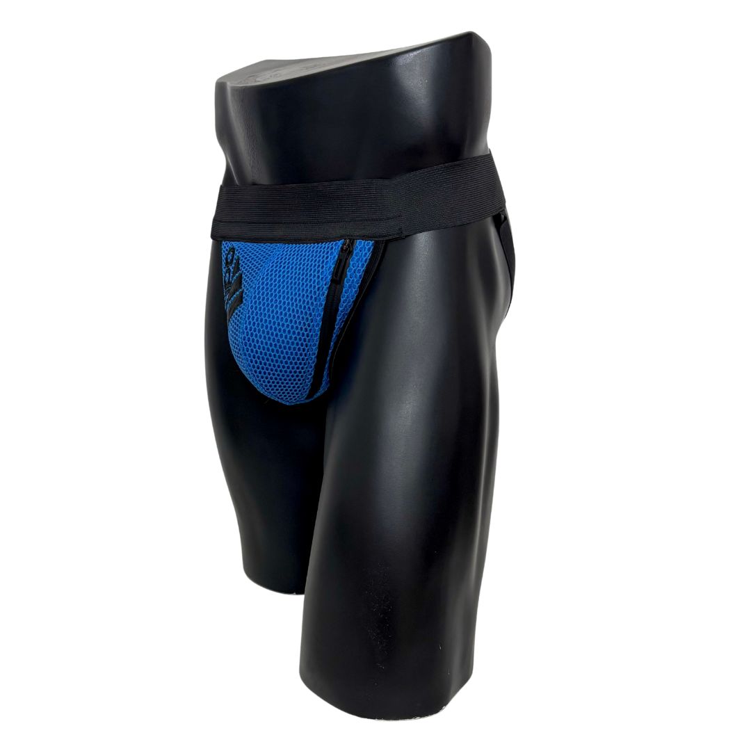 Adidas Sport Blue Logo Pocket Jockstrap