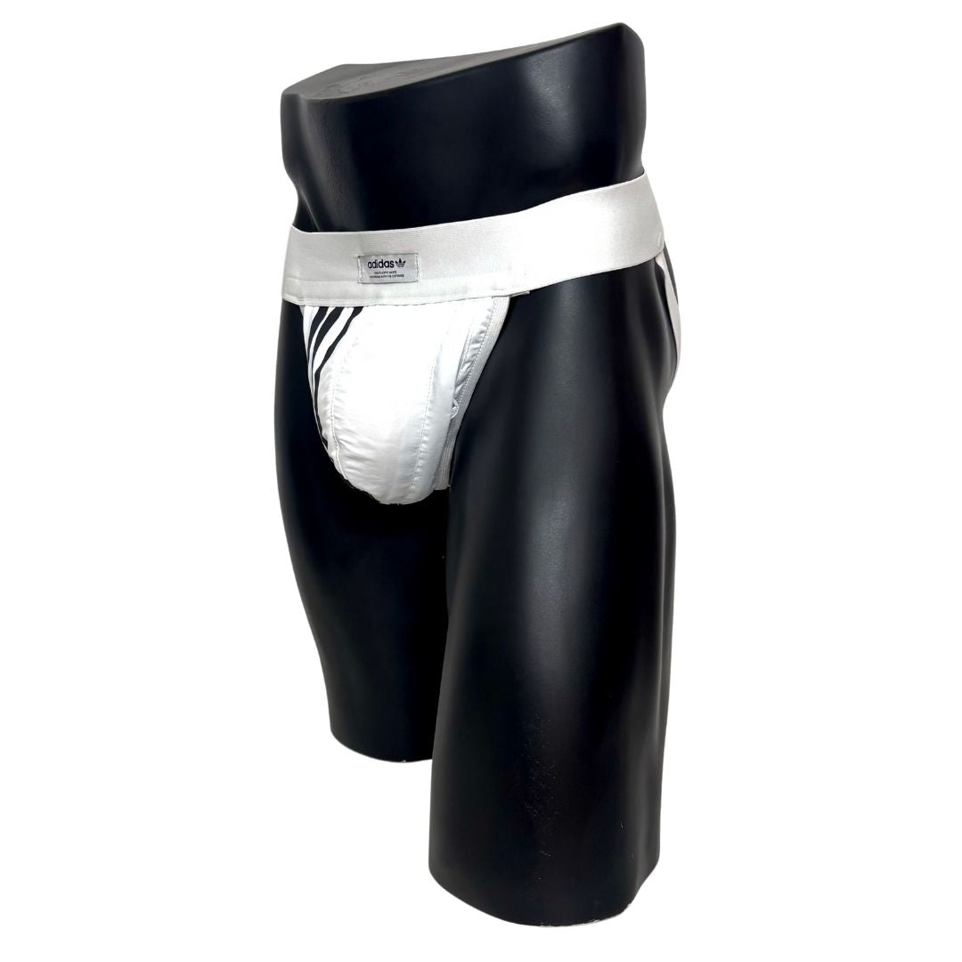 Adidas 3 Stripes White Pocket Jockstrap/Thong
