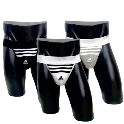 Adidas Three Stripes Sport Logo Socks Jockstrap Pack of 3