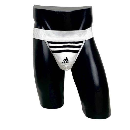 Adidas Three Stripes Sport Logo White Socks Jockstrap