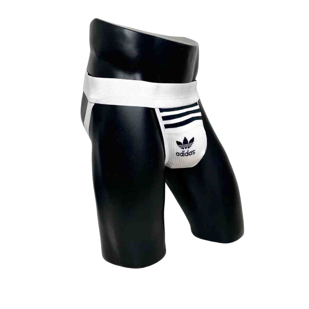 Adidas Originals Black and White Socks Jockstrap Pack of 2