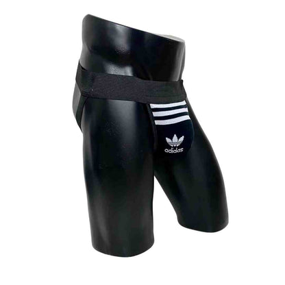 Adidas Originals Black and White Socks Jockstrap Pack of 2