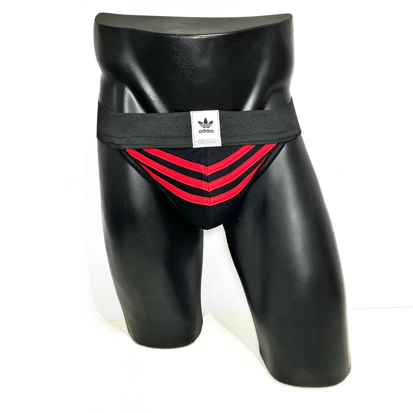 Adidas Black/Red Jockstrap