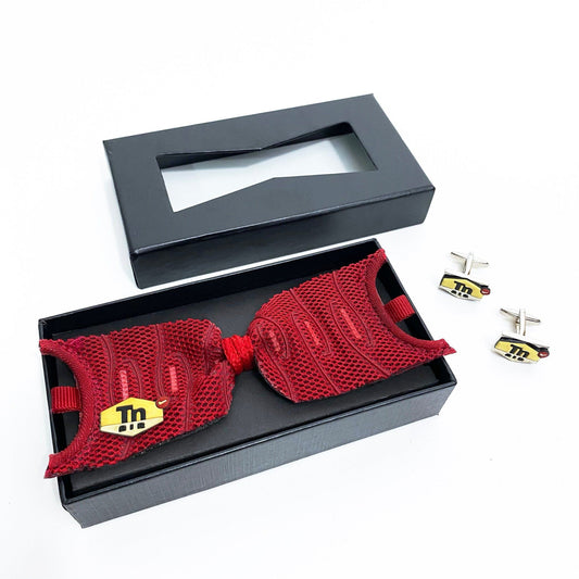 Air Max Tn Lava Red Bow Tie & Cufflinks
